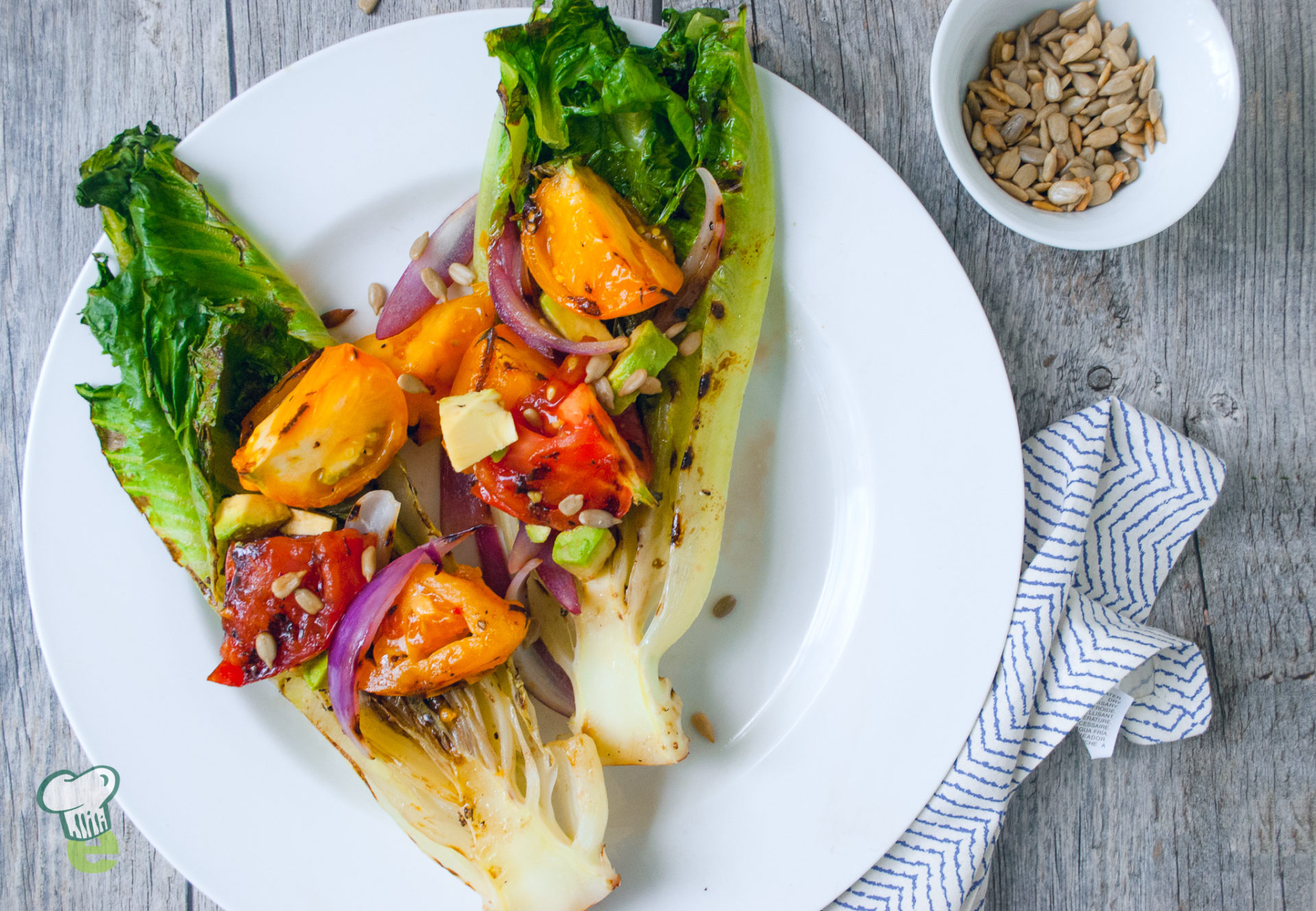 Grilled Romaine and Tomato Salad Baton Rouge Clinic